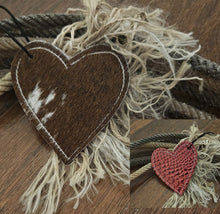 Heart Cowhide Car Freshener